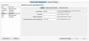 New WordPress DB User New WordPress DB User