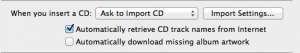 iTunes MP3 import settings