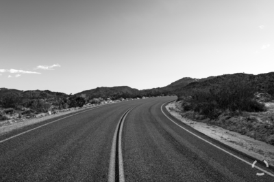 Road into Joshua Tree