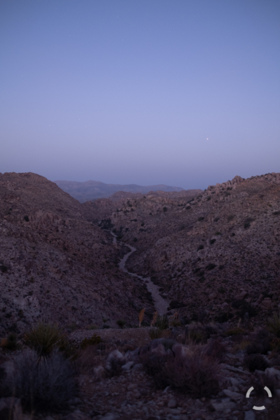 Mars Rising over the Desert Queen