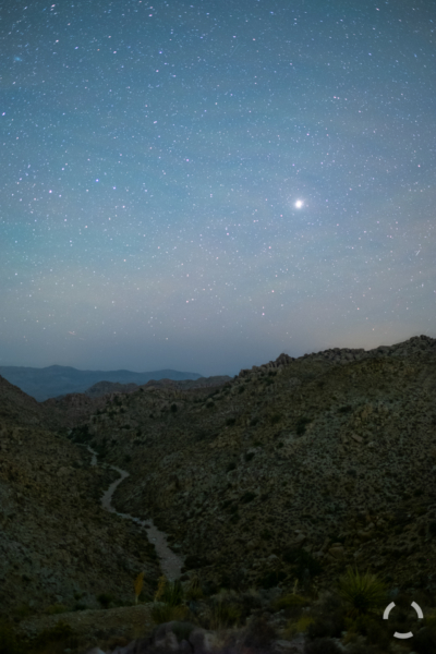 Mars over Desert Queen Mine