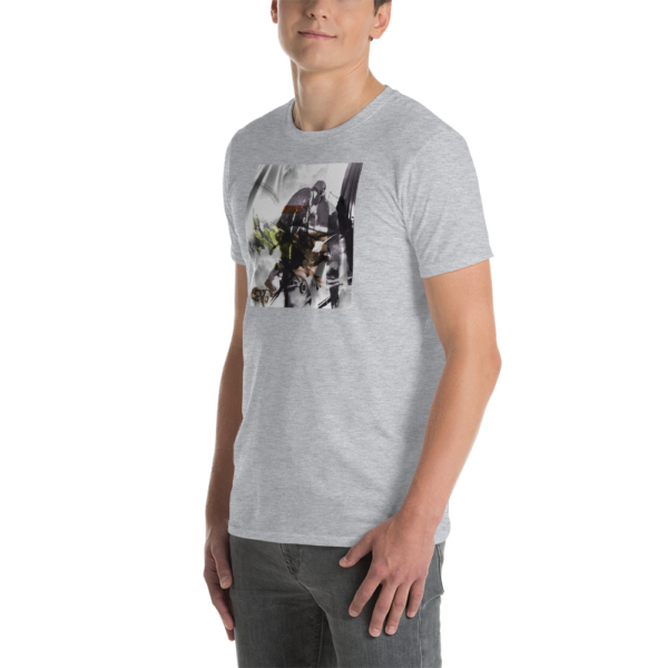 Julian Dominguez "ESK8 Abstract" Softstyle Unisex T-Shirt (Light) - Image 2