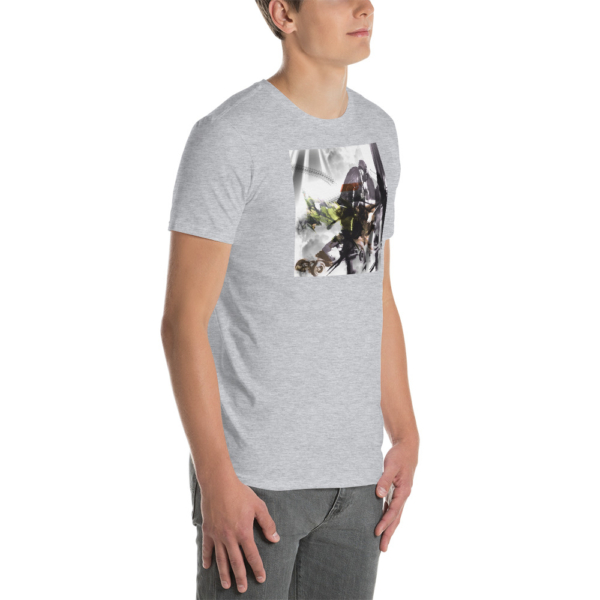 Julian Dominguez "ESK8 Abstract" Softstyle Unisex T-Shirt (Light) - Image 3