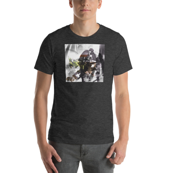 Julian Dominguez "ESK8 Abstract" Staple Unisex T-Shirt (Dark) - Image 2