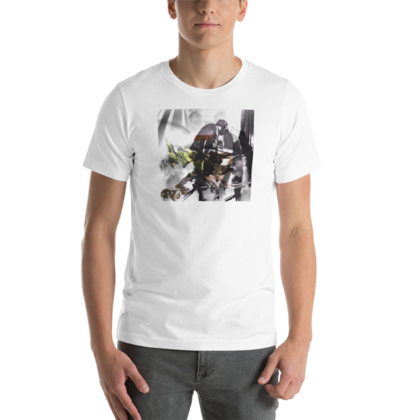 Julian Dominguez "ESK8 Abstract" Staple Unisex T-Shirt (Light) - Image 2